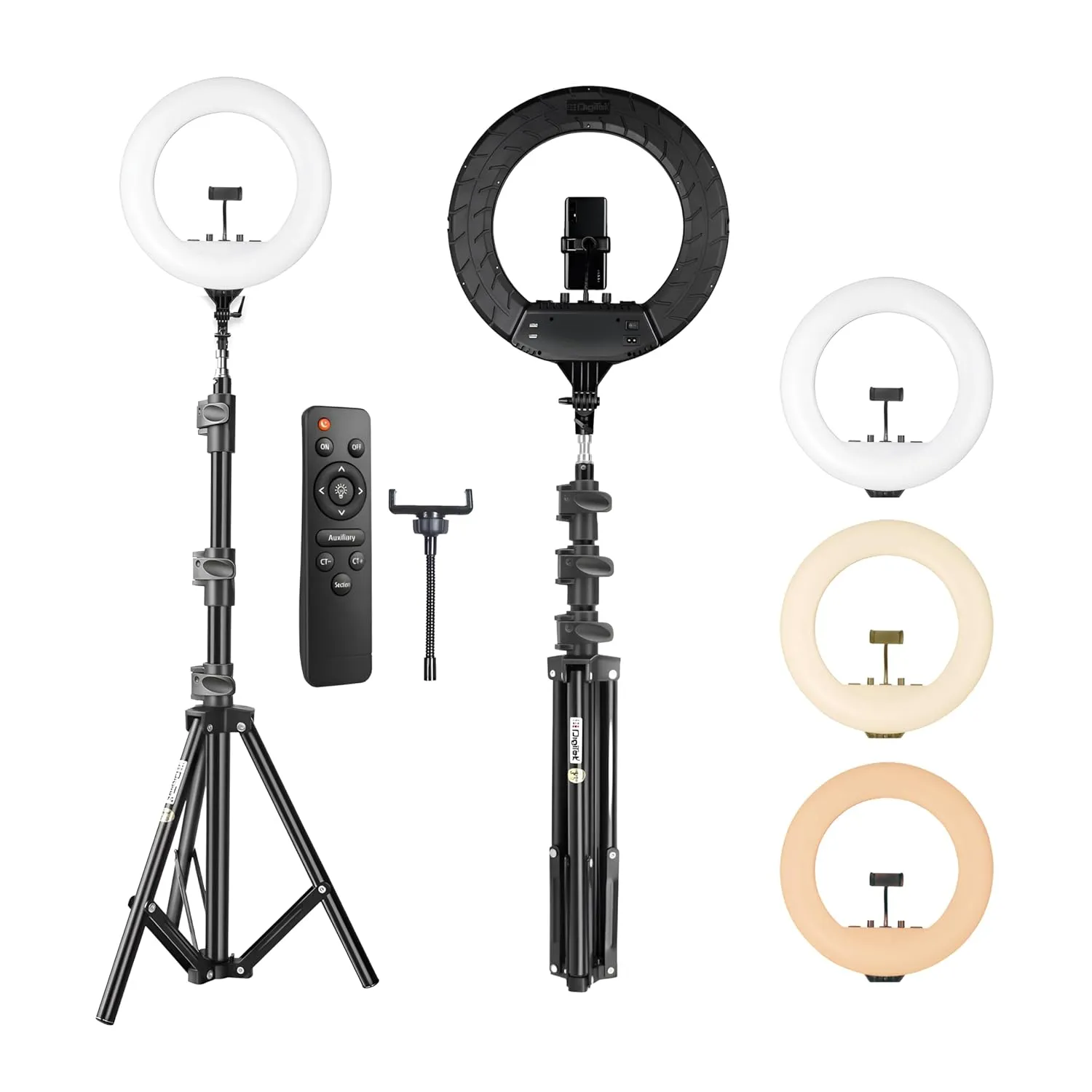 DIGITEK 18 LED Ring Light with Stand
